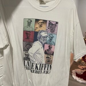 Comfort Colors White Graphic Tee with Multicolor Design